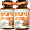 Turmeric Curcumin Supplement with Black Pepper Extract - High Potency Organic Turmeric 1200mg &amp 95% Curcuminoids for Joint &amp Digestive Health - Joint Support Supplement - 60 Curcuma Capsules -