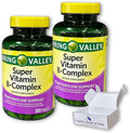 Super B Complex Tablets- Blend of Vitamins (Pack of 2 Total 500 Count) Boxed by Fusion Shop Store