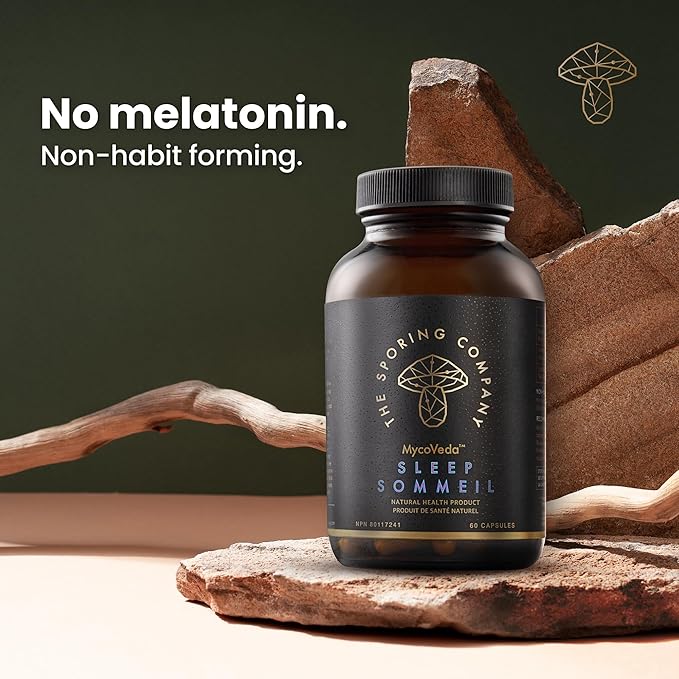 Sleep - Natural Sleep Supplement with Reishi Valerian Root and Skullcap | Regulating Long-Term Sleep Cycles - 60 Capsules