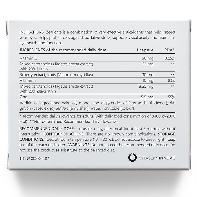 Excellent Vision with 1 Capsule/Day. Concentrated Composition. Multidirectional Action. Liquid Formula for Complete Absorption and Faster Effect. Laboratory Tested. (3 Month Supply)