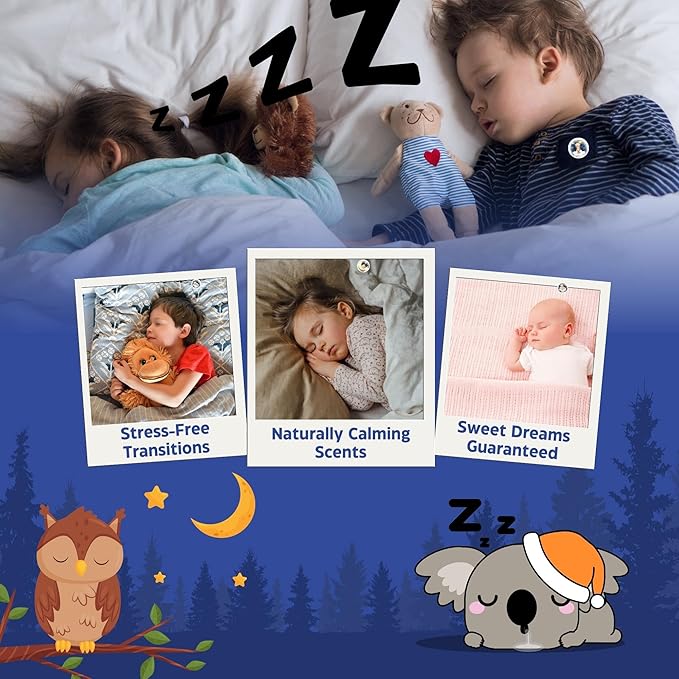 Sleep Promoting Stickers for Kids and Adults (90 Pack) - All Natural Chemical and Drug Free Sleep Support Melatonin Free Children’s Sleep Aid Promotes Healthy Sleep Cycles