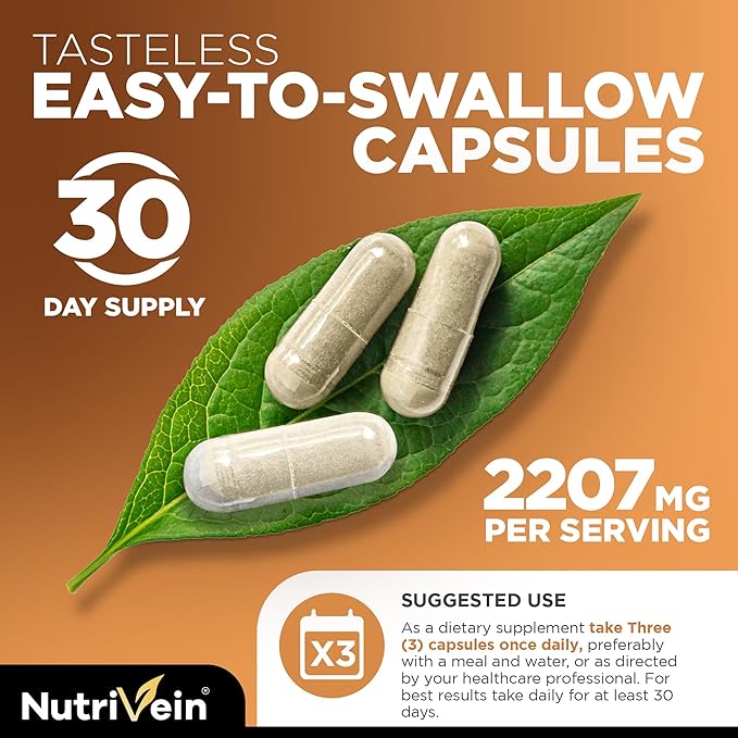 Nutrivein Premium Magnesium L-Threonate &amp Berberine Supplement Bundle: High Absorption Berberine HCL + Magnesium Threonate Supplement Pair for Digestion Rest and Well-Being