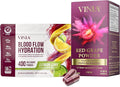 VINIA Piceid Resveratrol Capsules &amp Electrolyte Hydration Lemon Lime | Boost Blood Flow &amp Circulation | Red Grape Polyphenols | Non-GMO 60 Caps + 30 Sticks