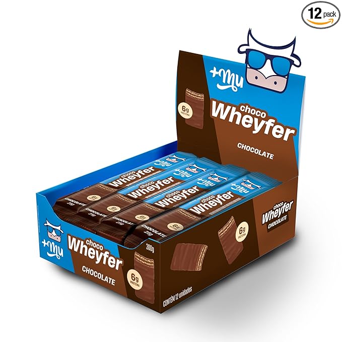 +Mu Chocowheyfer Protein Chocolate Flavor - Display with 12 Units - 300g
