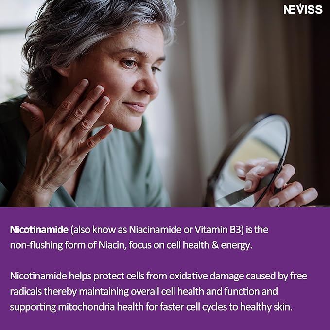NEVISS Nicotinamide 500mg Gummies + Zinc Copper Gummies