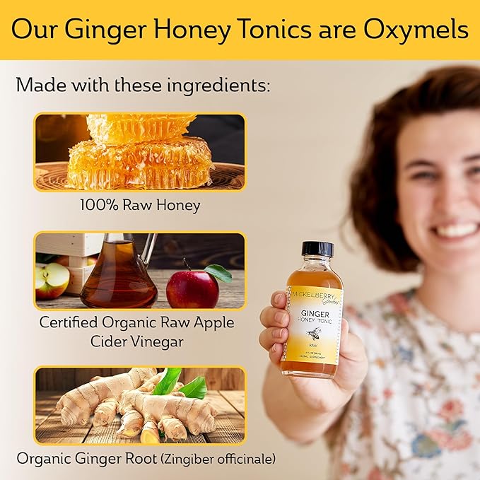 Mickelberry GardensFire Cider Honey Tonic 8oz + Ginger Honey Tonic 8oz