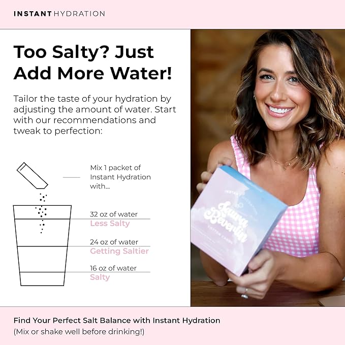 Instant Hydration Electrolytes Powder Packets - Cotton Candy Drink Mix - Zero Sugar - Keto Vegan Gluten-Free Non-GMO - Boost Recovery Brain Health Muscle &amp Tissue Support- 30 Sticks