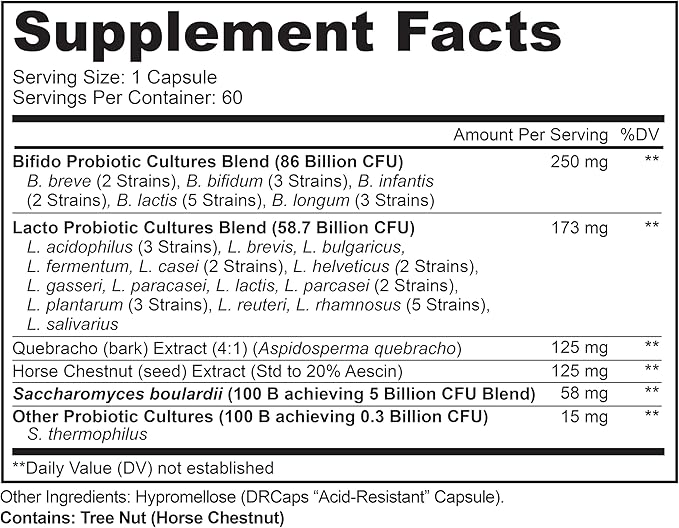 LIVELY VITAMIN CO. Great Guts Probiotic 50 Billion CFU Probiotic - Balance Gut Microbiome GI Tract Inflammation Indigestion Reflux Upset Stomach &amp Diarrhea - 90 Caps