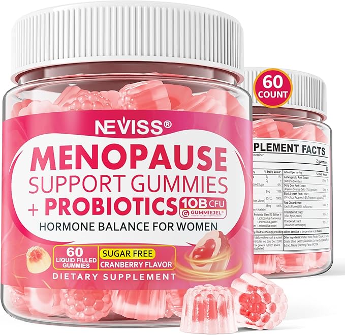 2 Pack Turmeric Ginger Gummies + 1Pack Menopause Supplement Filled Gummies