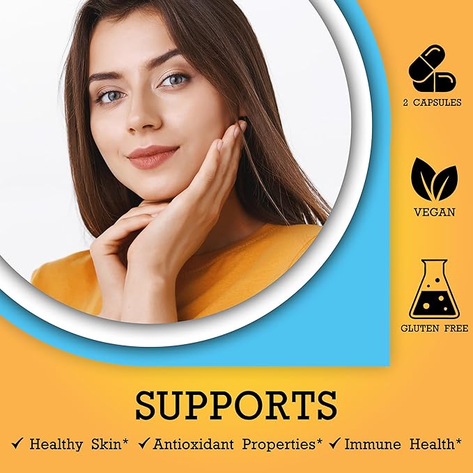 Skin Care Supplement Capsules - Nicotinamide/Niacinamide/Niacin 500mg (Vitamin B3) and Polypodium Leucotomos (Fern Extract) 480mg Antioxidant Rich Formula