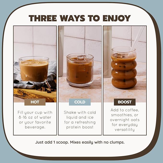 Bone Broth Protein Powder Grass Fed Collagen with 14g Complete Protein per Serving Gluten Free Keto &amp Dairy Free Organic &amp Clean Ingredients No Added Sugar Mocha 26 Servings
