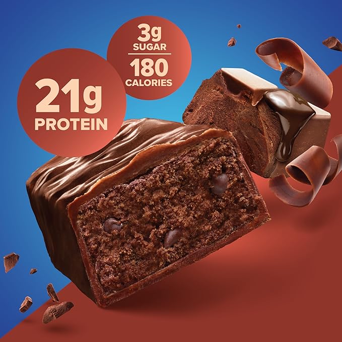 Pure Protein Bars High Protein Nutritious Snacks to Support Energy Low Sugar Gluten Free Chocolate Deluxe 1.76 oz. 48 Count