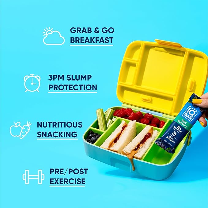 IQBAR Clean Plant Protein Bars - Fruit and Chocolate Lovers - 24 Count - Keto Vegan High Fiber Gluten and Dairy Free Low Sugar Snack - Brain and Body Nutrients for Focus Energy Meal Replacement