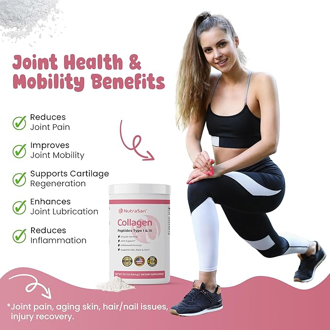 Creatine Monohydrate Powder &amp Collagen Peptides Bundle - Micronized Creatine 5g Serving with Hydrolyzed Type I &amp III Collagen Protein Powder 20g for Fitness &amp Daily Wellness