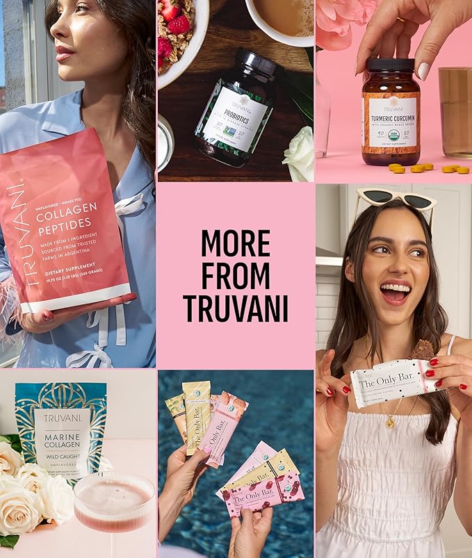 Truvani Vegan Pea Protein Powder | Strawberry | 20g Organic Plant Based Protein | 20 Servings | Keto | Gluten &amp Dairy Free | Low Carb | No Added Sugar