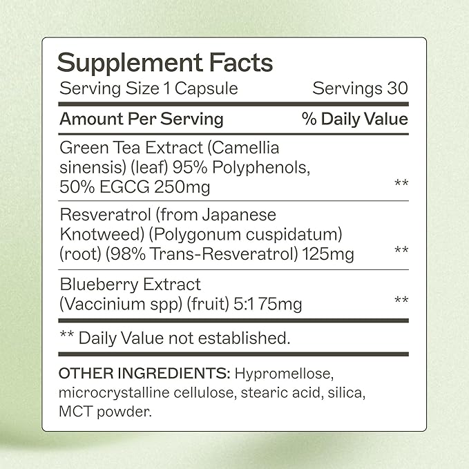 Amy Myers MD Resveratrol Supplement - Supports Cellular Health Antioxidant Defense &amp Healthy Aging - Red Wine Extract - Gluten-Free - 30 Capsules (30 Servings)