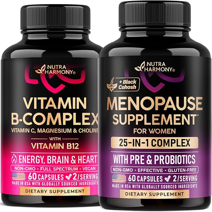 NUTRAHARMONY Vitamin B Complex &amp Menopause Supplement