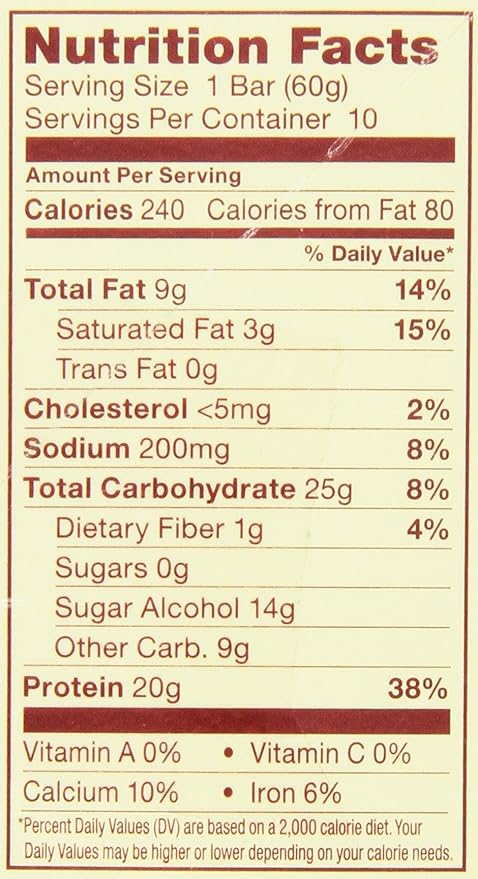 Think Thin! High Protein Meal Alternative Nutrition Bar White Chocolate 2.1 Ounce Bar (Pack of 10)