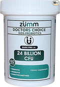 Doctors Choice Probiotic for Kids 24 Billion CFU – 7 Strains Prebiotics &amp Digestive Enzymes – DRcaps Acid-Resistant Capsules Gut Support – Vegan Non-GMO Guten Free – 60 Capsules