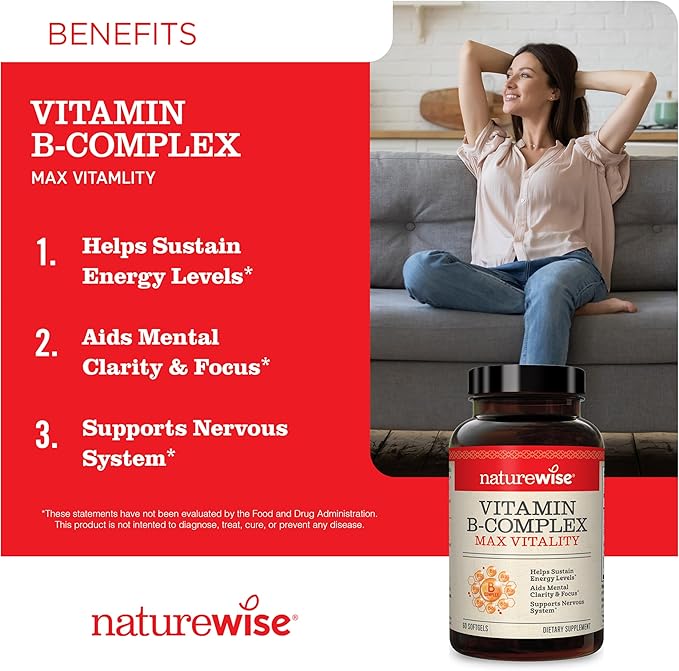 NatureWise Vitamin D3 2000iu 360 Count and Vitamin B Complex 150 Softgels - Healthy Muscle Function Immune Support Cellular Energy Mental Clarity