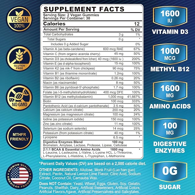 Mens Multivitamin Gummies 60 Count + Womens Multivitamin Gummies 120 Count