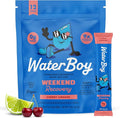 Waterboy Weekend Recovery | 3200mg Electrolyte Powder Packets | Ginger + L-Theanine + Vitamins | No Sugar All Natural Gluten Free | Cherry Limeade