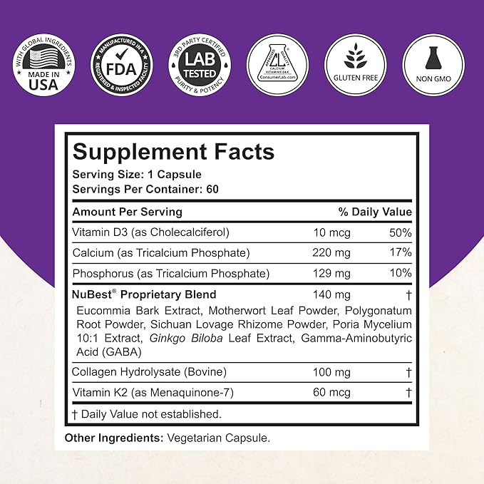 NuBest Tall 10+ Premium Bone Strength Formula Enhanced Immunity and Overall Health for Age 10+ with Calcium Vitamin D3 Vitamin K2 and Multivitamins | Pack 12