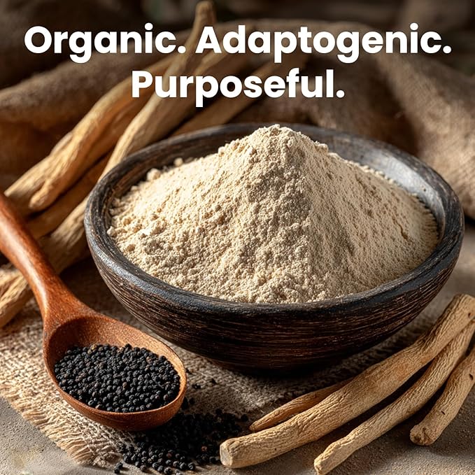 6-in-1 Organic Maca Root Ashwagandha Capsules 1710mg with DHEA and Black Pepper Fruit Extract for Women and Men - Black Maca Supplement for Stamina Bone and Mood Support Supplement 120ct (Pack of 2)