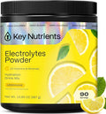 KEY NUTRIENTS Multivitamin Electrolytes Powder No Sugar - Refreshing Lemonade Electrolyte Powder - Sodium &amp Energy Supplement - Hydration Powder - No Calories - 90 Servings - Made in USA