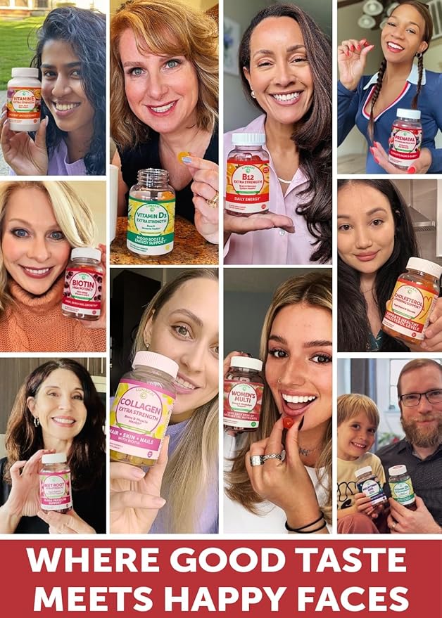 Lunakai USA Made Womens Multivitamin &amp Biotin Gummies Bundle – Energy &amp Hair Skin Nail Support – Naturally Flavored – 60 Non-GMO Gummies Each