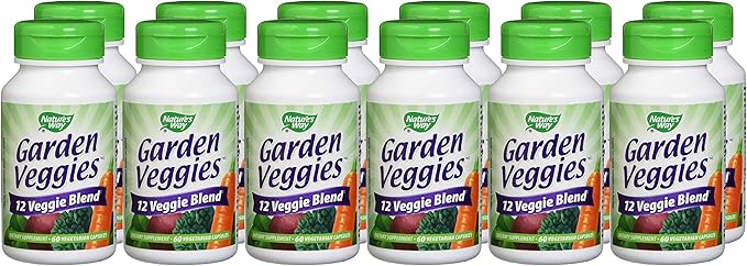 Nature's Way Nature's Way Garden Veggies 12 Veggie Blend 60 Vegetarian Capsules 60 Count (Pack of 12)