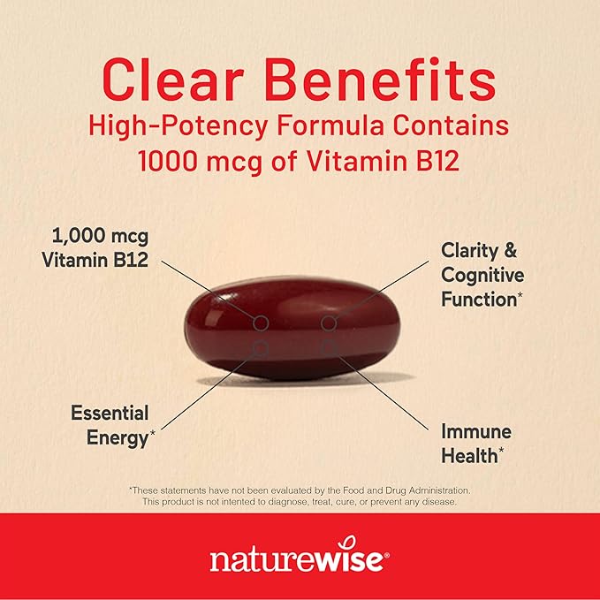 NatureWise [1 Vegan Vitamin D3 5000IU + K2 Organic Olive Oil - 60 Softgels[60-Day Supply] + [1] Vitamin B12 1000 mcg - Gluten-Free Non-GMO - 60 Softgels[60-Day Supply]