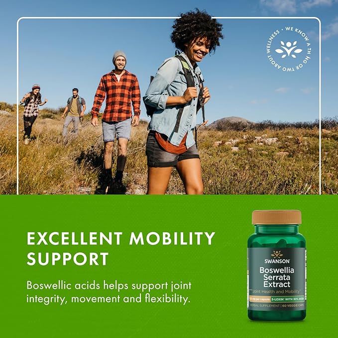 Swanson Boswellia Serrata Extract 125 mg 60 Veg Caps 3 Pack