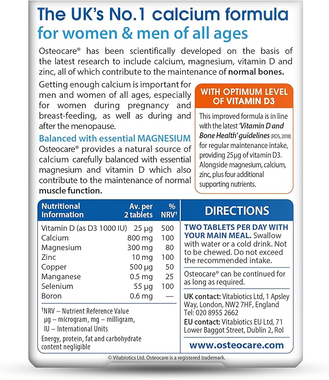 Osteocare Original Bone Health Formula 0.187 kg