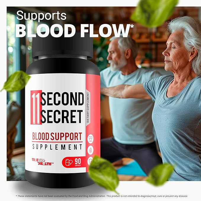 11 Second Secret Blood Support Supplement - Our Best Sugar Health Blood Health Formula - Advanced Blood Health Formula - Turmeric Berberine Cinnamon Gl Pro Gluco Elixir Blood Cleanse