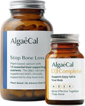 ALGAECAL Bundle - Vitamin D3 Complete (1000 IU) + K2 VIT E VIT A Basic Plant-Based Calcium for Bone Support