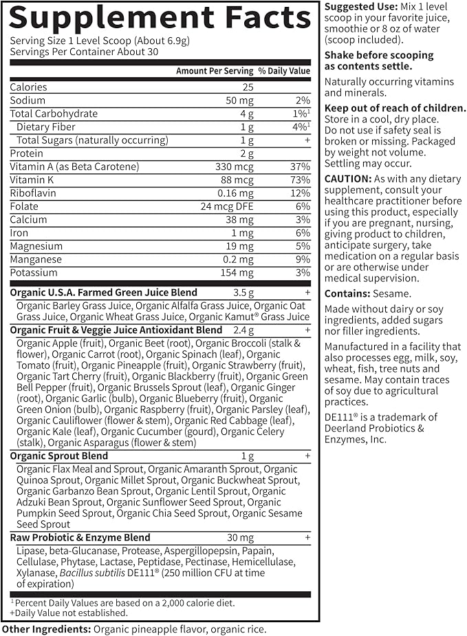 Garden of Life Holistic Wellness Bundle – Perfect Food Powder 30 Servings + Grass Fed Collagen Peptides 28 Servings + Vegan Vanilla Protein with BCAAs &amp Probiotics 20 Servings