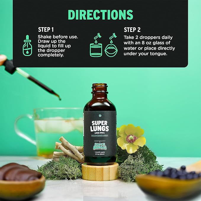 Super Liver &amp Super Lungs Bundle – Natural Herbal Support for Liver Function Lung Health and Daily Wellness – Milk Thistle Ginseng &amp Herbal Extracts – Vegan Non-GMO Formula