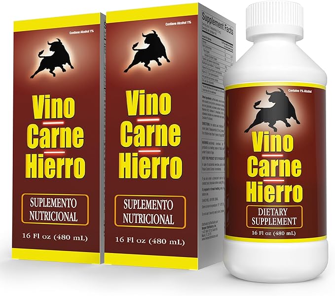 Iron Supplement | Liquid Supplements with Iron &amp Vitamin Supplement Blend for Energy Support Red Blood Cell Function Oxygen Transport &amp Vitality | 16 Fl Oz (16 Fl Oz (Pack of 2))