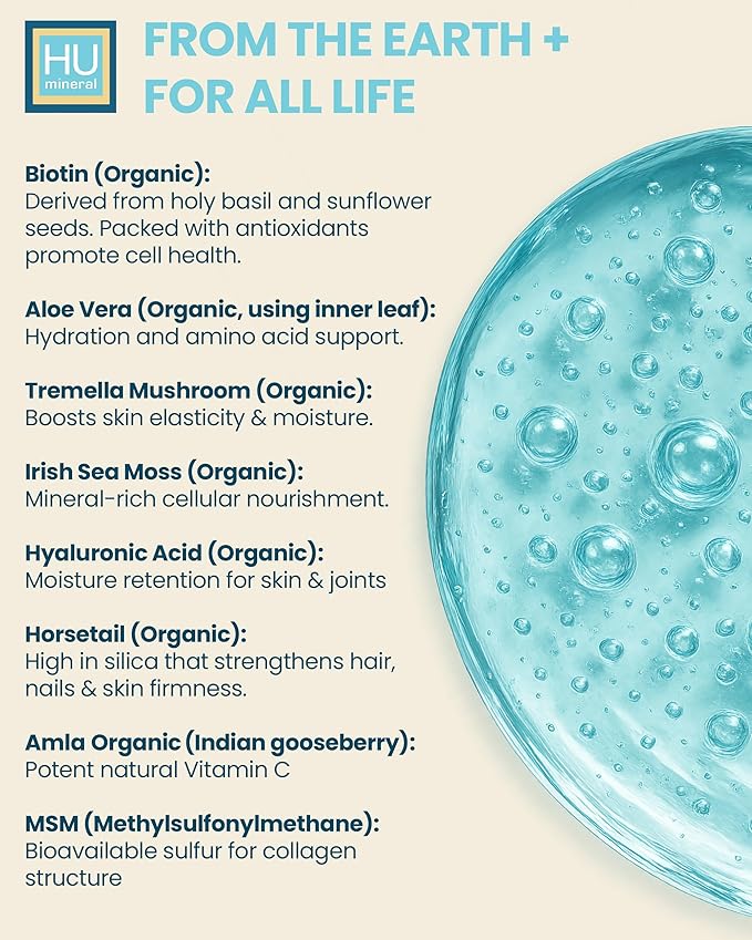 Collagen Synthesis – Plant-Based Liquid Collagen for Women &amp Men of All Ages Youth to Adult - with Hyaluronic Acid Biotin &amp Vitamin C – Supports Joint Skin Hair &amp Nail Strength – 32 oz