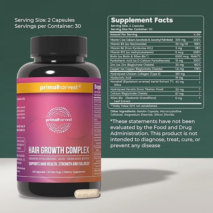 Primal Harvest Women’s Bundle – 30 Day Supply: Women’s+ Multivitamin Primal Hair Support and Primal Probiotic for Women's Health and Vitality