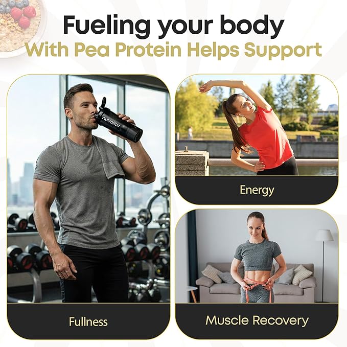 Unflavored Vegan Protein Powder - Plant Based Pea Protein Powder - 20g Protein Per Serving with 1 Ingredient - Iron-Rich Easy to Digest - No Added Sugar - Great for Shakes &amp Smoothies - 20 Servin