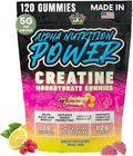 Creatine Monohydrate Gummies 5g - Raspberry Lemonade Flavored Creatine for Men and Women - Supplement for Muscle Gain Strength Energy Cognitive Health Pre and Post Workout Recovery (120 Gummies)
