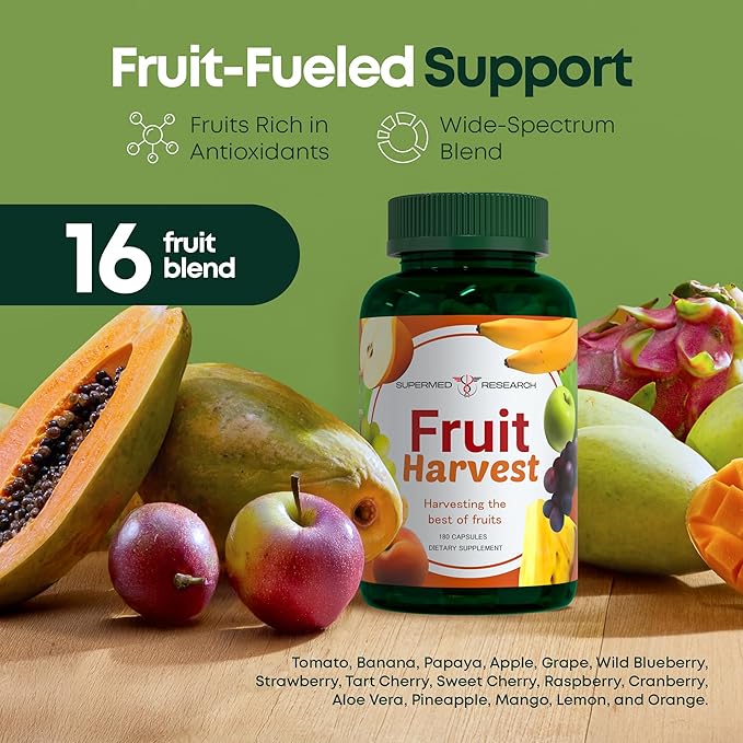 Fruits and Vegetables Supplements – 2 Pack Combination Fruit &amp Veggies Supplement – Whole Food Vitamins &amp Minerals for Adults – Superfood Veggie Vitamins for Adults (180 x 2 360 Ct)