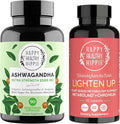 Happy Healthy Hippie Lighten Up Weightloss Supplement (Metabolaid™ + Chromium) &amp Organic Ashwagandha Capsules