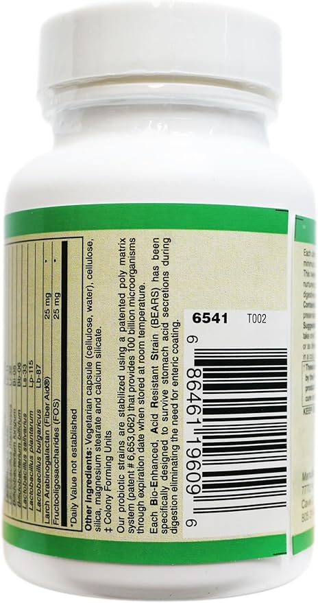 100 Billion Probiotic - 12 Strains with Prebiotics | Shelf Stable &amp Acid Resistant Probiotic for Digestive &amp Immune Health Support for Women and Men