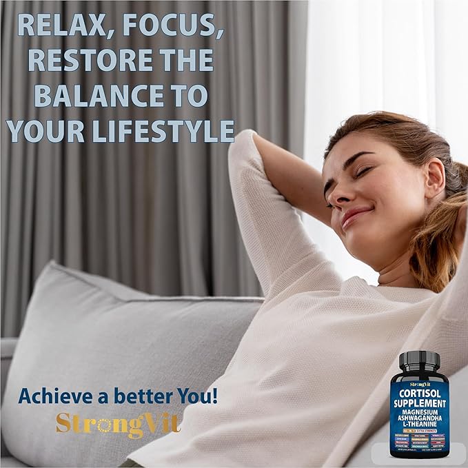 Cortisol Supplement &amp Quercetin Complex Bundle (120 Capsules)
