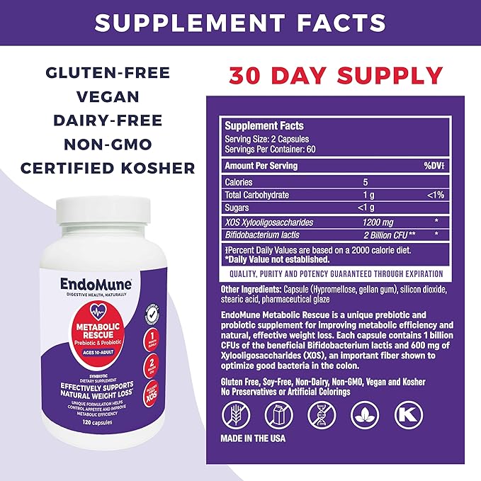 Endomune Advanced Adult Mutil-Strain Probiotic Metabolic Rescue Bundle - 2-Month Supply
