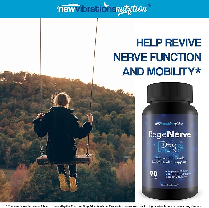 RegeNerve Pro - Improved Formula - Our Best Neuropathy Nerve Support Supplement -Yellow Vitamin for Nerves - Nerve Regen Formula for Neuropathy - Regenerve 6 Turmeric - Rege Nerve6 Nerve Repair Pills