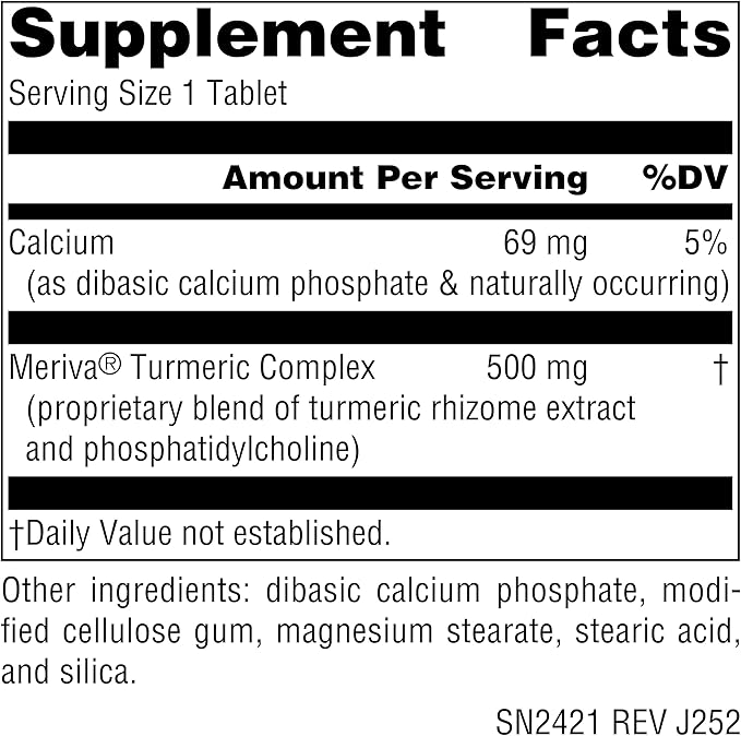 Source Naturals Turmeric with Meriva Eases Discomfort from Everyday Activities* - 500mg - 120 Tablets